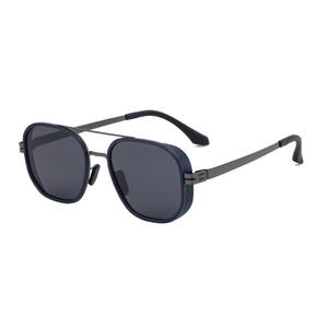 Gafas de Sol Polarizadas Personalizadas para Hombre, Montura Negra, Lentes TAC, Protección UV400, Antideslumbrantes, para Conducir, Protección Solar para Exteriores, Estilo Instagram - Product Image 5