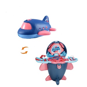 Itl Medical finte Play <span class=keywords><strong>Set</strong></span> per bambini, valigia di plastica per aeroplani e giocattoli medici, gioca a casa per ragazzi e ragazze, divertimento per bambini in età prescolare - Product Image 1