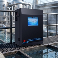 Analyseur de qualité de l'eau de piscine industriel en ligne pour pH, température, chlore résiduel, chlore libre et ozone dissous