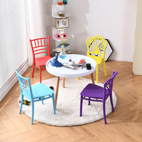 Chaises Enfant en Plastique PP Empilables Colorées de Haute Qualité pour Maternelle, Apprentissage et Fêtes