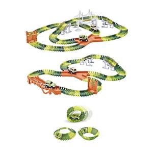 CUỘC ĐUA theo dõi đường đua linh hoạt được thiết lập với những chiếc xe đua và nhân vật hành động Khủng Long-240 mảnh chơi - Product Image 4