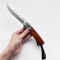 Zakmes met hoogwaardig roestvrijstalen lemmet, outdoor survival, doe-het-zelf kwaliteit, houten handvat, nylon schede, OEM aanpasbaar, fruitmes