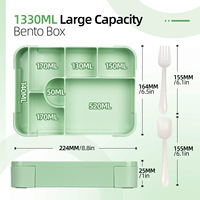 Nouvelle Arrivée Boîte à Lunch en Plastique à 7 Compartiments, Séparation Anti-Transfert de Saveurs, Fermeture Hermétique, Idéale pour Étudiants et Préparation de Repas en Extérieur