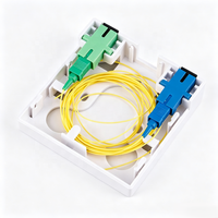 Boîtier de terminaison mural à fibre optique FTTH de type 86, 2 cœurs SC OTB, plaque frontale, boîtier de terminaison optique pour réseau CATV intérieur