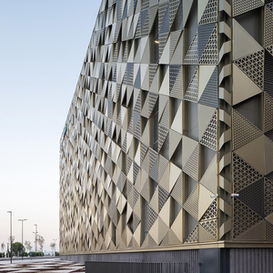 Panel Decorativo de Metal <span class=keywords><strong>para</strong></span> Fachada de Pared, Panel Perforado de Aluminio y <span class=keywords><strong>Paneles</strong></span> Arquitectónicos <span class=keywords><strong>para</strong></span> Apariencia Exterior de Edificios - Product Image 1