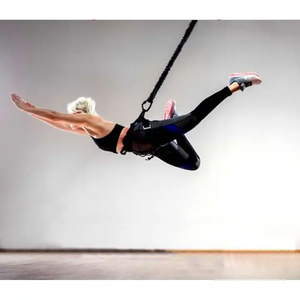 Kit de entrenamiento de gimnasia en casa, cuerda elástica de goma látex poliéster <span class=keywords><strong>Fly</strong></span> <span class=keywords><strong>Bungee</strong></span> Dance para ejercicio y baile - Product Image 3