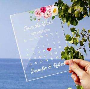 Nhà máy tùy chỉnh Acrylic Thiệp mời đám cưới - Product Image 1