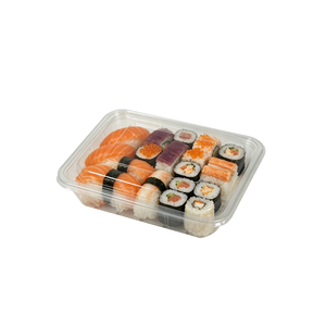 Contenedores de Sushi Dorados al por Mayor, Cajas de Plástico PET de Grado Alimenticio para Llevar Sushi, Suministros para Restaurantes Asiáticos - Product Image 4