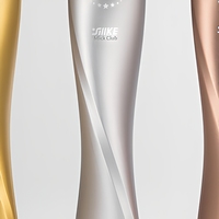 Trophée Classique en Métal Argenté Personnalisable – Cadeau d'Affaires Créatif avec Impression de Logo et Gravure Laser – Décoratif Haut de Gamme