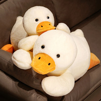 Oie blanche en peluche énorme canard sommeil oreiller coussin mignon moelleux grande taille jouet doux peluche poupée enfant cadeau