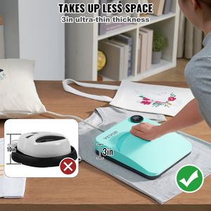 DB pour la vente en gros Portable 9x9 pouces multifonctionnel Sublimation transfert presse à chaud Machine nouvelle condition pour chemise impression - Product Image 6