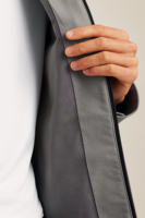 Veste de golf sportive pour homme, inspirée des circuits de golf, tissu premium, coupe athlétique, col montant, respirante, coupe-vent, couleur anthracite