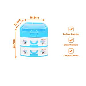 PP Plastic Mini Desktop Modern Eco-Friendly Storage Cabinet 3 <b>Drawer</b> Organizer Flip Top Lid Space Saving Stackable <b>Drawer</b> <b>Unit</b> - Product Image 5