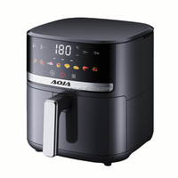 Friteuse à air numérique multifonctionnelle 1350W avec réglage du temps et de la température, tube chauffant en acier inoxydable, cuisson sans huile