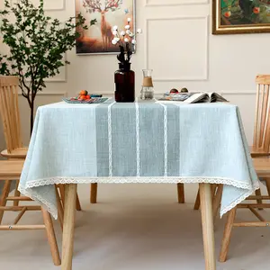 Mantel không thấm nước poliester Les nappes de bảng tiệc bảng vải Stain Proof Fancy ren bảng vải thanh lịch ren Khăn trải bàn