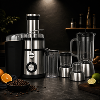 Blender avec moulinette 5-en-1, robot culinaire multifonction 1,5 L 700 W, mixeur pour smoothies, cuisine domestique