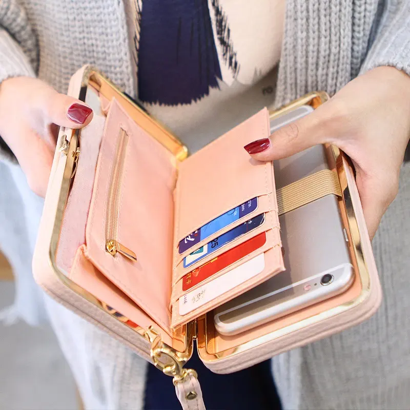 MIYIN Fashion large-capacity lunch-box lady wallet Korean Version cute handbag Long-style mobile phone bag with card wallet