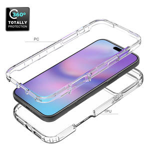 <span class=keywords><strong>Cover</strong></span> per Telefono <span class=keywords><strong>Trasparente</strong></span> con Glitter Sfumati per <span class=keywords><strong>Apple</strong></span> iPhone 17 Pro Max 17Air 16 15 14 Plus Custodia Antiurto in TPU Morbido e PC Rigido - Product Image 5