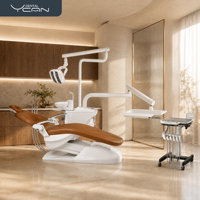 Fauteuil dentaire durable, directement du fabricant, à commande électrique avec chariot mobile inclus