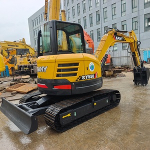 Mini-excavatrice SANY SY55U d'occasion (95% neuve), 5,5 tonnes, originale avec certifications EPA CE, pour usage agricole et domestique, modèle SANY 55 à vendre - Product Image 1