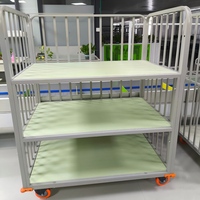 Le lit de coupe utilise un équipement auxiliaire Voiture de coupe à trois couches Chariot industriel Voiture d'emballage lâche Brouettes