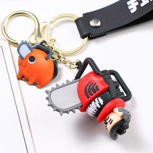 Hot Anime Chainsaw Man Denji Pochita Power Cute Keychain Cartoon
