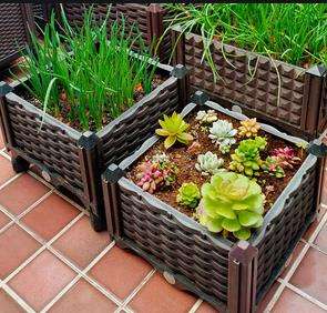 Maceta rectangular extragrande de 400mm para el hogar, balcón, jardín de verduras y techo, parcela de verduras con caja de plantación de altura de estante - Product Image 5