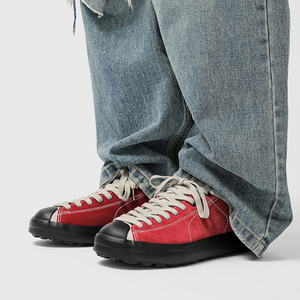 Nuevas Zapatillas de <span class=keywords><strong>Tenis</strong></span> con Puntera de Goma para Hombre, Diseño de Marca, Color Rojo, Zapatillas de Entrenamiento a la Moda para Adolescentes, Calidad USA, con Cordones, Tendencia - Product Image 2
