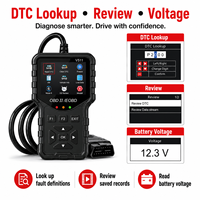 Lecteur de codes de panne moteur OBD2 professionnel V511, outil de diagnostic avec effacement des DTC et flux de données en temps réel pour voitures, 8 langues