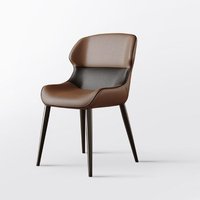 Chaises de salle à manger en cuir modernes très vendues pour hôtels, restaurants haut de gamme, avec dossiers, chaises de salle à manger simples pour la maison, durables et écologiques