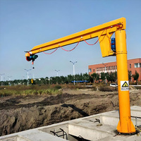 Grue à portique électrique de 500 kg à 750 kg avec moteur et commande suspendue, bras oscillant, colonne rotative, 1 tonne