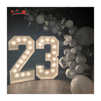 Lettres et chiffres lumineux géants autoportants pour événements et anniversaires, idéaux pour les demandes en mariage, disponibles en 2, 3, 4 et 5 pieds, pour le dropshipping