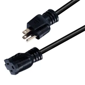 Customized US Standard 12AWG NEMA 6-20p To 6-20r AC Power Cord 3 Core Power Cable Power Extension Cords