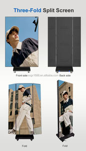 Üç Katlı <span class=keywords><strong>LED</strong></span> Poster Ekranı Çift Taraflı Üç Katlı <span class=keywords><strong>LED</strong></span> Elektronik Poster Ekranı 3 Taraflı <span class=keywords><strong>LED</strong></span> Banner - Product Image 4