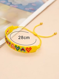 Meilleures ventes <span class=keywords><strong>à</strong></span> la mode femmes émeraude Miyuki perle pile chaîne <span class=keywords><strong>Bracelet</strong></span> délicat <span class=keywords><strong>perles</strong></span> de rocaille géométrique <span class=keywords><strong>métier</strong></span> <span class=keywords><strong>à</strong></span> <span class=keywords><strong>tisser</strong></span> Bracelets pour l'amitié - Product Image 5