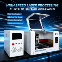 Machine de découpe laser à fibre CNC de bureau 800W 4040 pour gravure de surface et découpe rapide de métaux (or, argent)