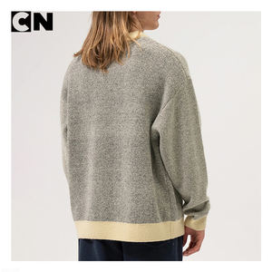 Pull en laine décontracté pour homme, col rond, tricoté, certifié GRS, avec logo personnalisé, anti-plis, idéal pour l'hiver - Product Image 2