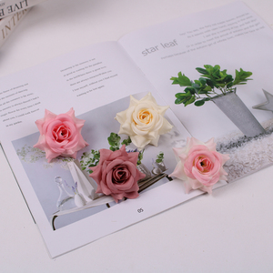 Têtes de roses artificielles à petites branches, fleurs en soie pour la décoration de la maison, du salon, des mariages, des fêtes, de la table basse et des tables. - Product Image 4