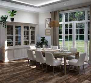 Plancha de vinilo de núcleo rígido SPC con bloqueo de clic, suelo impermeable de 5mm para uso comercial en el hogar, fácil instalación DIY - Product Image 2