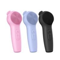 Brosse nettoyante faciale portable en silicone, étanche IPX7, appareil de massage électrique pour le soin de la peau, pour hommes et femmes