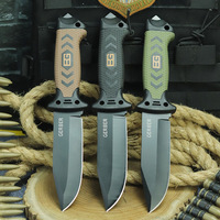 Couteau de survie multifonctionnel de haute qualité pour le plein air, lame à pointe tombante, vente directe en gros par les fabricants transfrontaliers