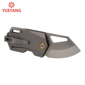 سكين جيب صغير YUEYANG G10 قابل للطي بشفرة من الفولاذ التيتانيوم 440C، قابل للتخصيص مع سلسلة مفاتيح، مناسب للاستخدام اليومي - Product Image 3