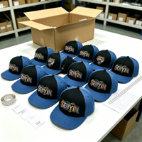 Casquettes de baseball ajustées en coton 100% pour streetwear, OEM ODM, broderie colorée personnalisée, taille fixe, vente en gros, faible MOQ