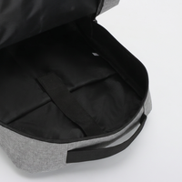 Sac à dos pour ordinateur portable en tissu haute densité, multi-compartiments, grand rangement avec USB