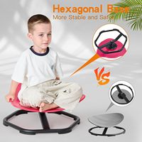 Chaise pivotante sensorielle en plastique pour enfants, jouet d'éveil pour tout-petits, tabouret oscillant avec certification EN71 CE CPC pour l'autisme, siège rotatif