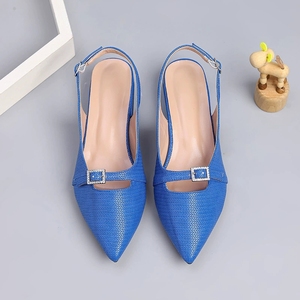 Giày cao gót nữ size 43 chất lượng cao, kiểu dáng sandal nửa gót quyến rũ, giày công sở nữ - Product Image 5