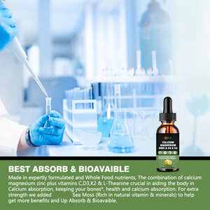 OEM ODM Gotas de calcio líquido con magnesio Vitamina D3 y K3 Apoya la relajación corporal Soporte digestivo Soporte para huesos y dientes - Product Image 6