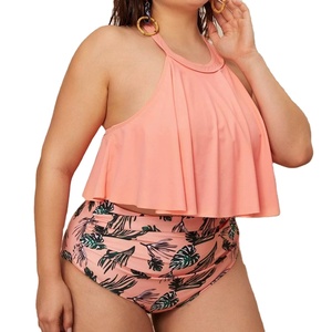 XL- 4XL Sling Ruffle <strong>Bikini</strong> Set Triangle <strong>Bikini</strong> Plus Size Swimsuit Women Swimwear for <strong>Fat</strong> <strong>Girl</strong> - Product Image 6