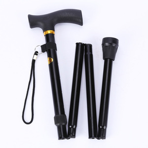 Custom Folding Adjustable Mobility Aids Collapsible Cane Old Men Crutch Elderly Foldable <b>Walking</b> <b>Sticks</b> - Product Image 2