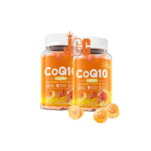 Suplemento orgánico CoQ10 Coenzima Q10 Gomitas para la piel antioxidante natural Cerebro Vitamina <span class=keywords><strong>B</strong></span> saludable Gomitas Sin <span class=keywords><strong>gluten</strong></span> Fábrica - Product Image 1